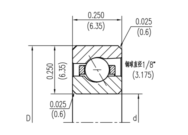 KA角接觸球等截面薄壁軸承