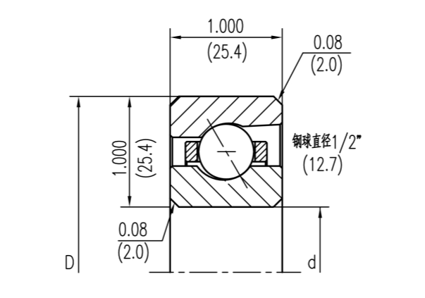KG角接觸球等截面薄壁軸承