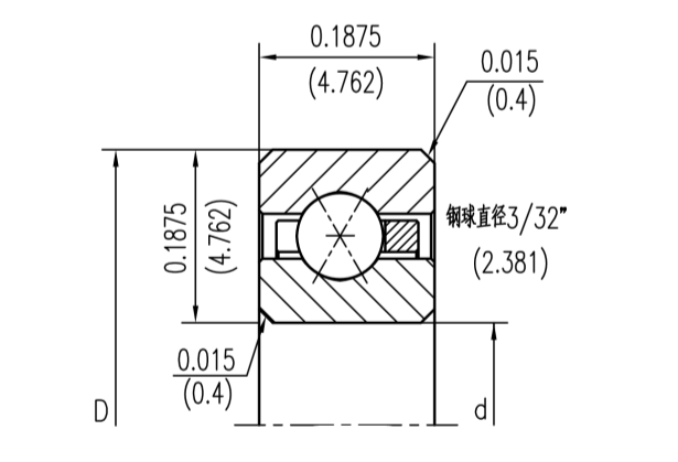 等截面薄壁軸承（四點接觸球類型）